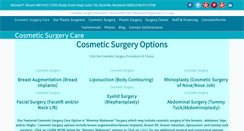 Desktop Screenshot of cosmeticsurgerycare.com