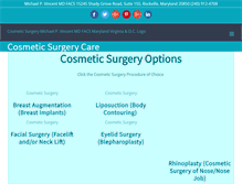 Tablet Screenshot of cosmeticsurgerycare.com